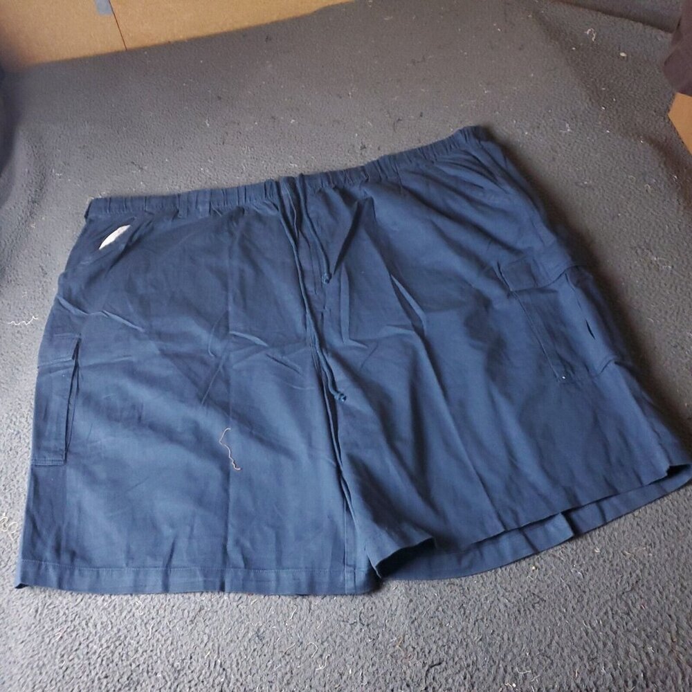 Boulder Creek Trading Cargo Shorts Big Tall Mens Size 6XL Blue Cotton Chino Khak